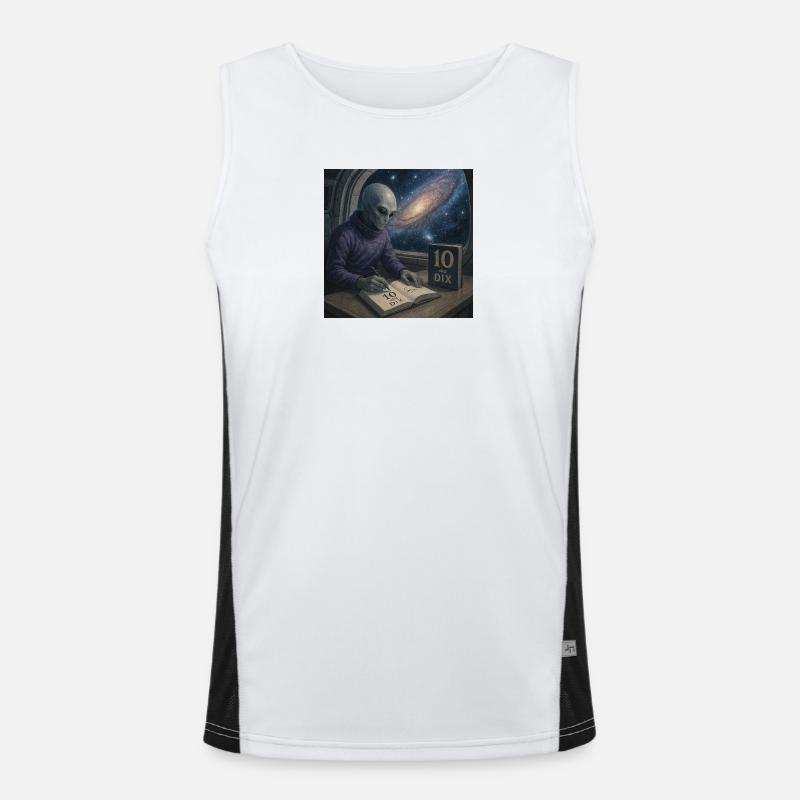 Alien Writer Cosmos Men's Functional Contrast Tank Top 