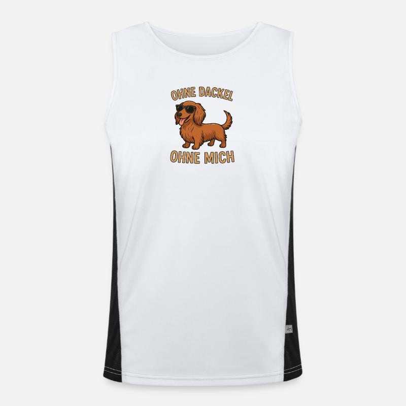 Without dachshunds Men's Functional Contrast Tank Top 