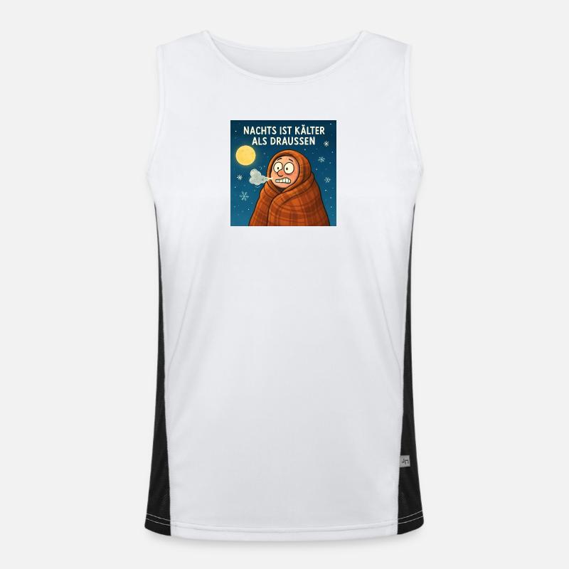 It's colder at night than outside Men's Functional Contrast Tank Top 