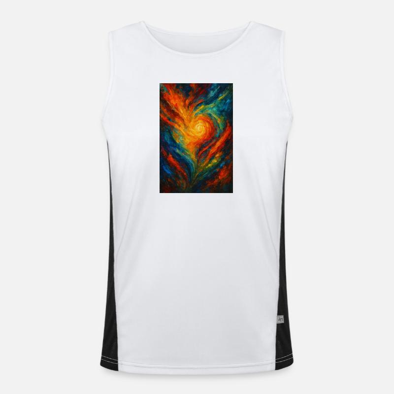 Vortex Chromatique Abstrait Feu Débardeur respirant contrasté Homme 