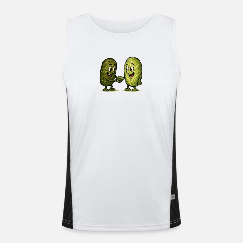Dolma and Golubzi handshake Men's Functional Contrast Tank Top 