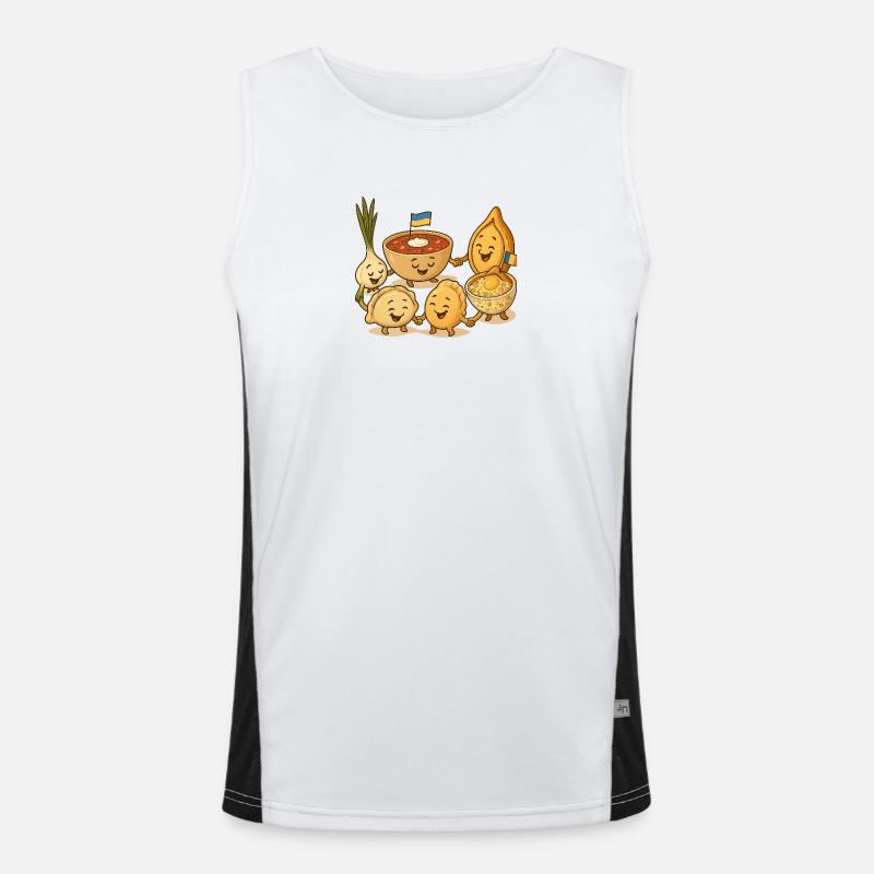 Geschenk der Kulturen Funktionelles Kontrast-Tank Top für Männer 