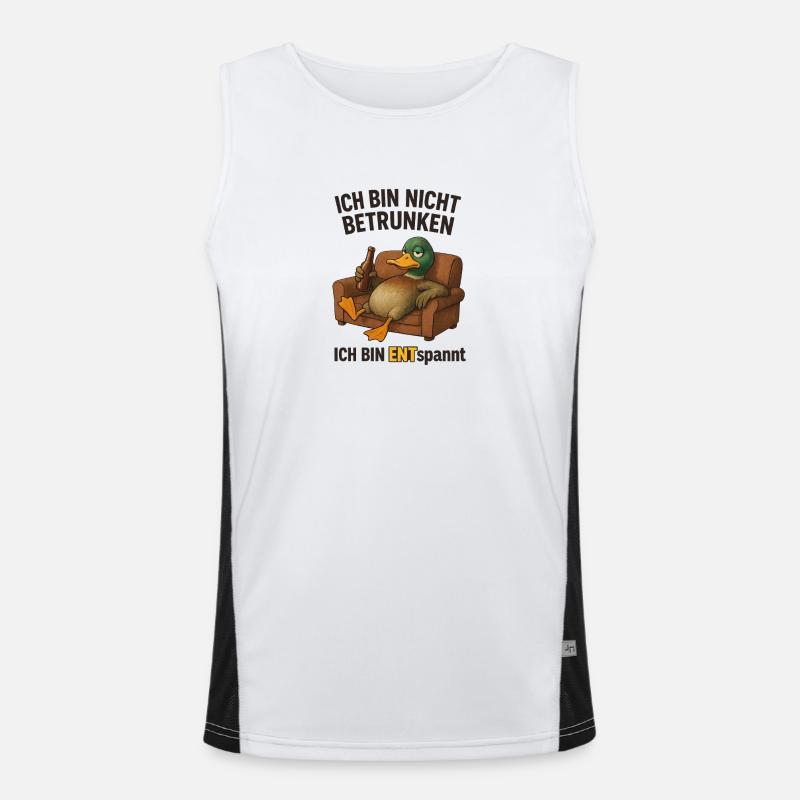 I'm not drunk RELAXED Men's Functional Contrast Tank Top 