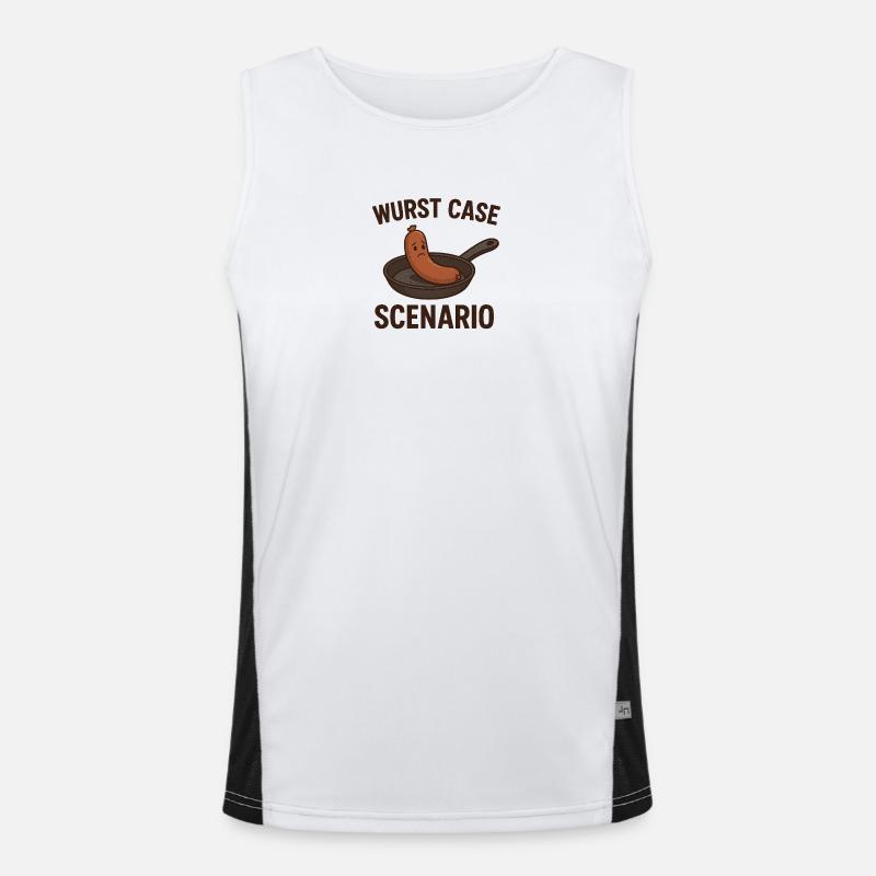 Sausage Case Scenario Men's Functional Contrast Tank Top 