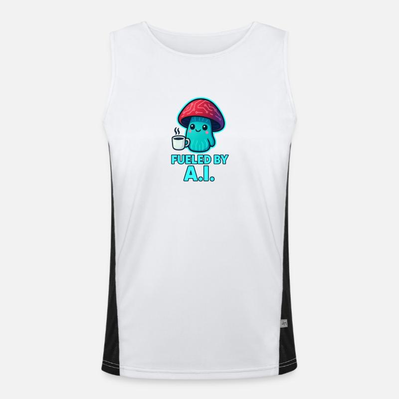 Boost au café champignon KOWAI Débardeur respirant contrasté Homme 