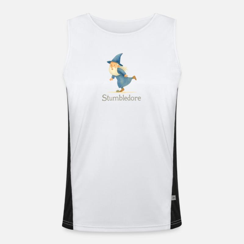 Stumbledore Zauberer (Medium Size) Funktionelles Kontrast-Tank Top für Männer 