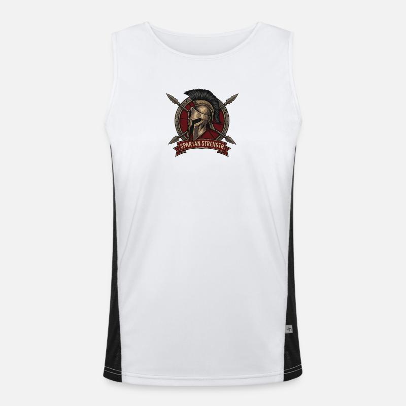 Spartan Strength Helmet Shield Men's Functional Contrast Tank Top 