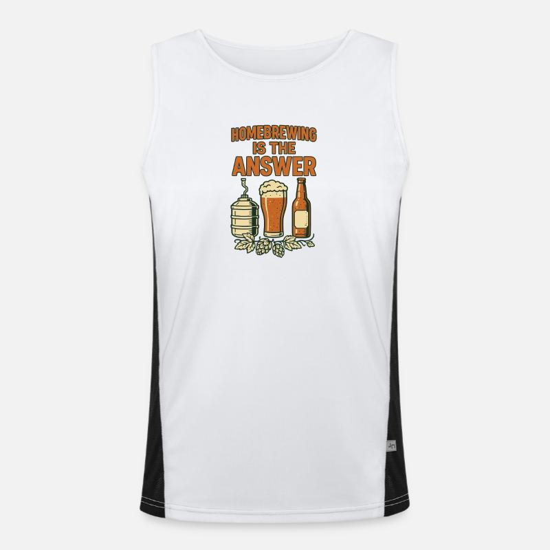 Le brassage maison est la solution Débardeur respirant contrasté Homme 