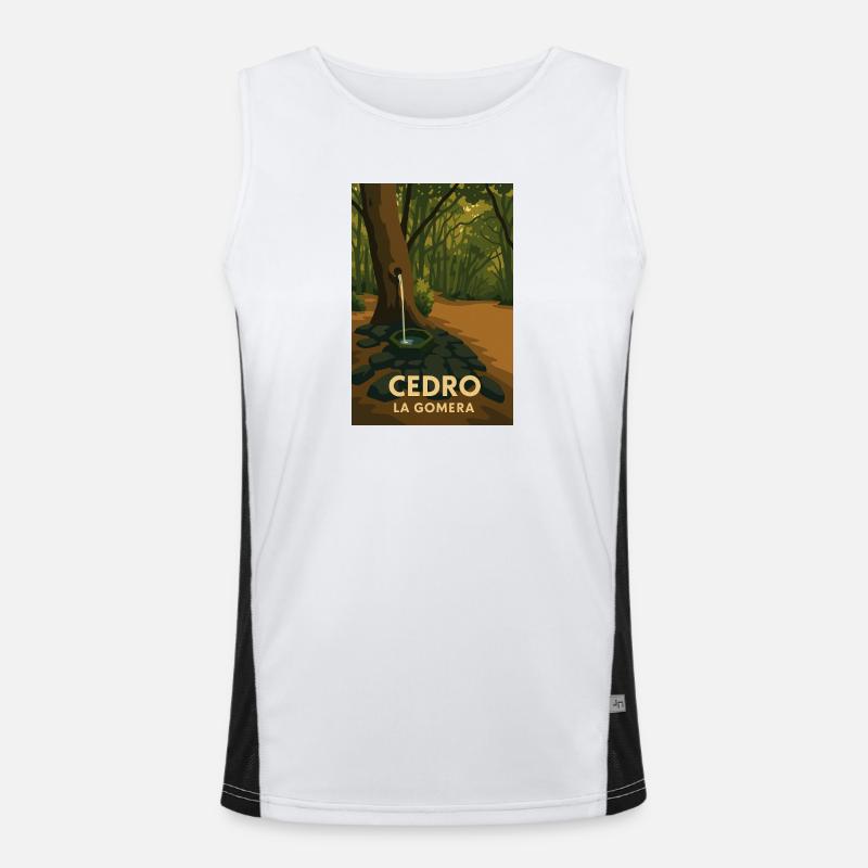 Cedro La Gomera Men's Functional Contrast Tank Top 