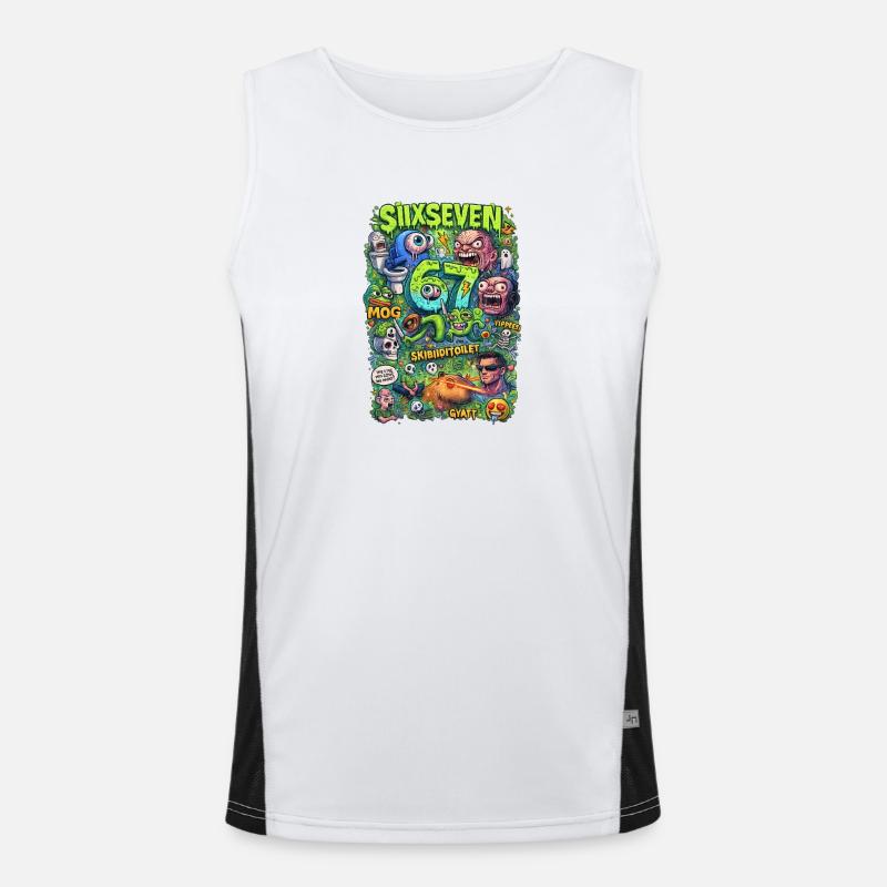 Ultra brain rot Men's Functional Contrast Tank Top 