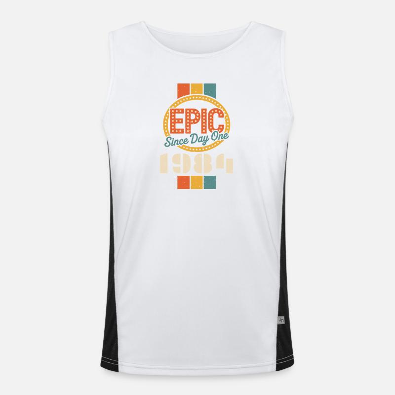 Legendär seit 1984 Funktionelles Kontrast-Tank Top für Männer 