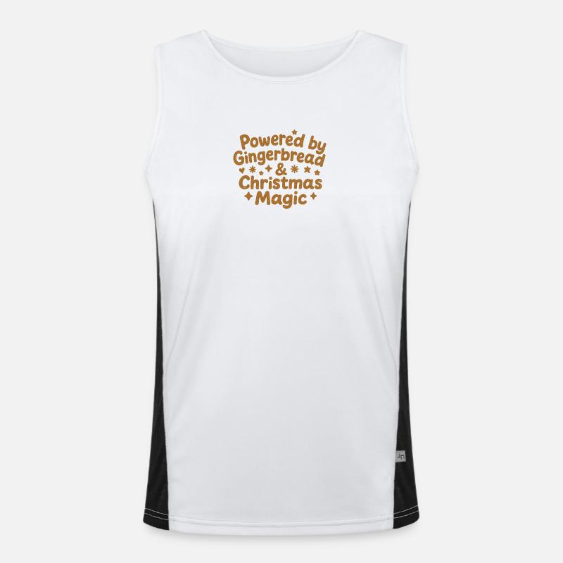 Gingerbread Christmas Magic Men's Functional Contrast Tank Top 