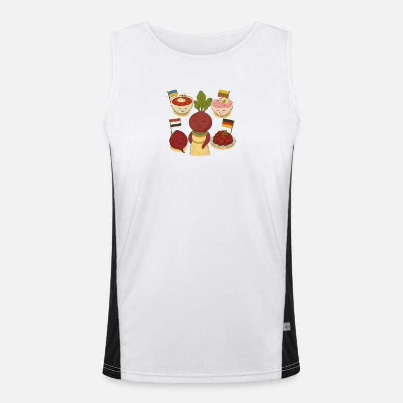 betterave Débardeur respirant contrasté Homme 