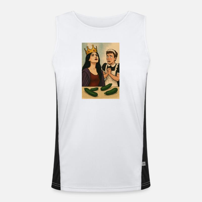 Queen Vibes Funktionelles Kontrast-Tank Top für Männer 