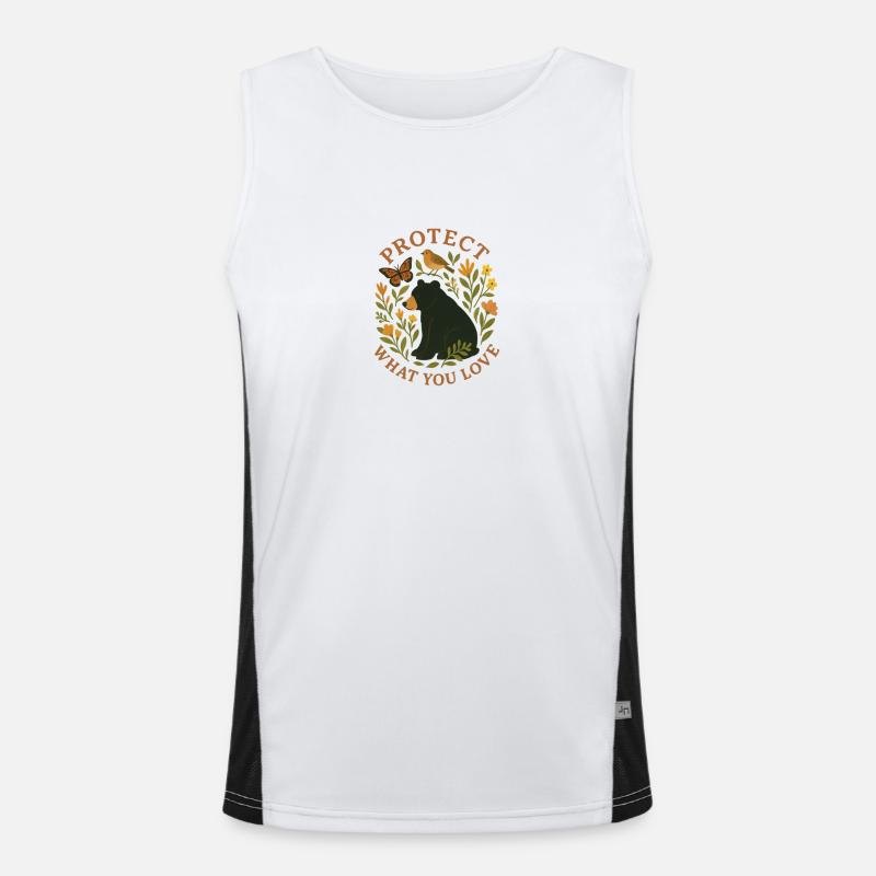 Protégez ce que vous aimez Débardeur respirant contrasté Homme 