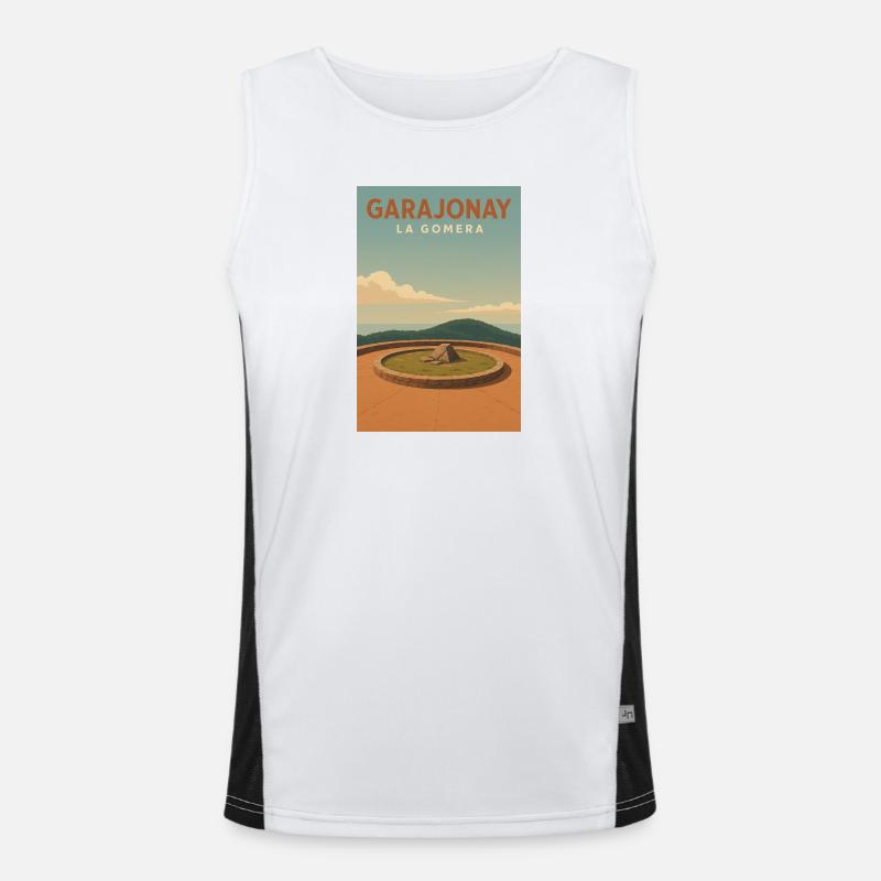 Montana de Garajonay Funktionelles Kontrast-Tank Top für Männer 