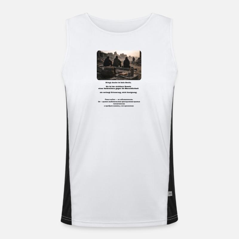 Ruins in the evening light Men's Functional Contrast Tank Top 