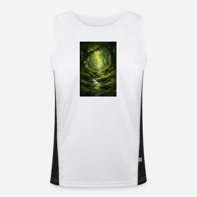 Mystical Forest Men's Functional Contrast Tank Top 