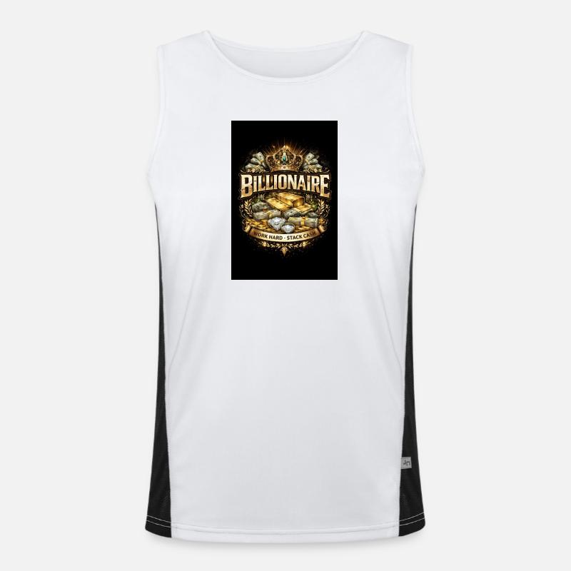 6D0F5E12-D063-4FDD-AC08-1CA5FF0643D0 - Men's Functional Contrast Tank Top  - white/black