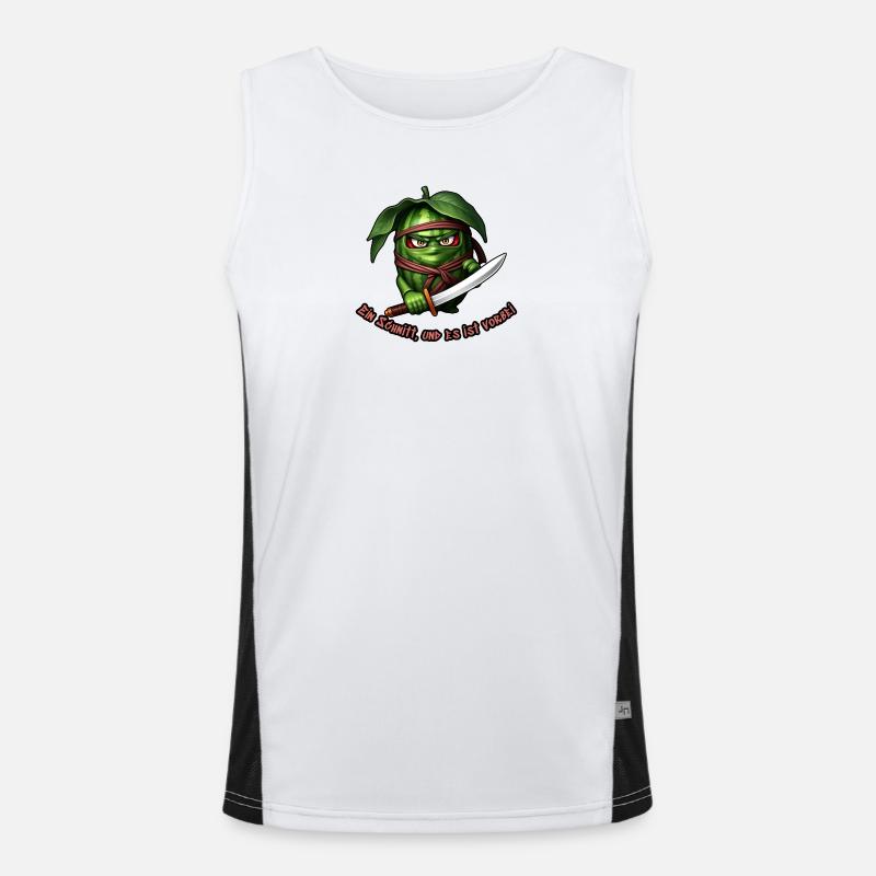 Ninja pastèque avec l’épée Débardeur respirant contrasté Homme 