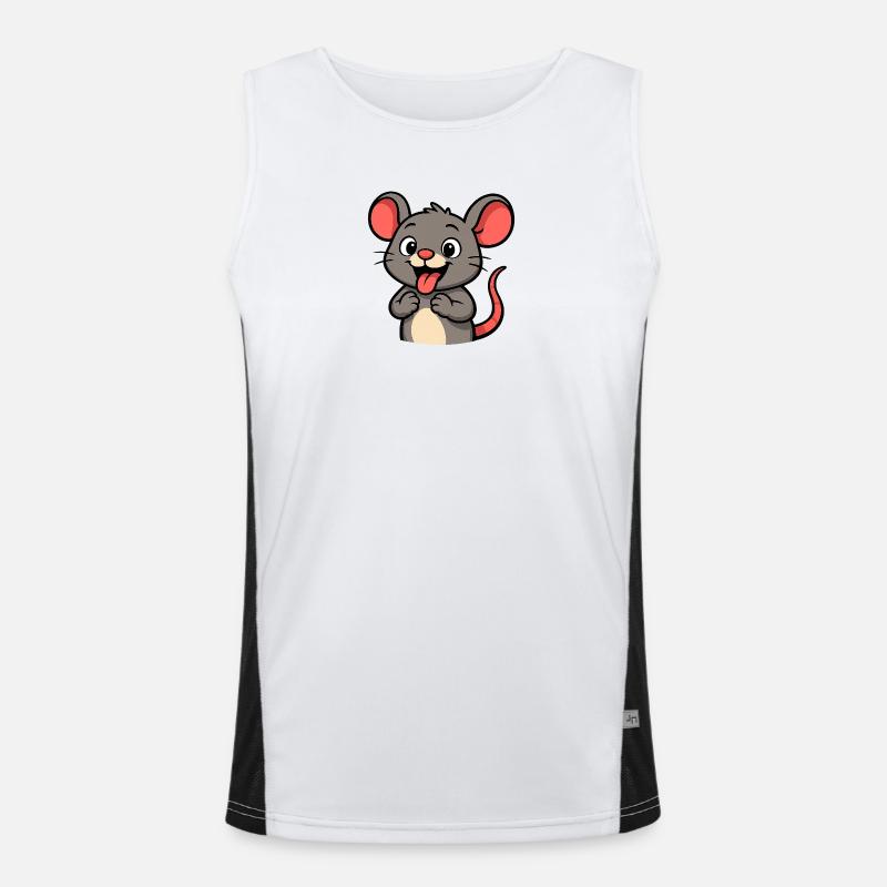 Naughty Mouse Men's Functional Contrast Tank Top 