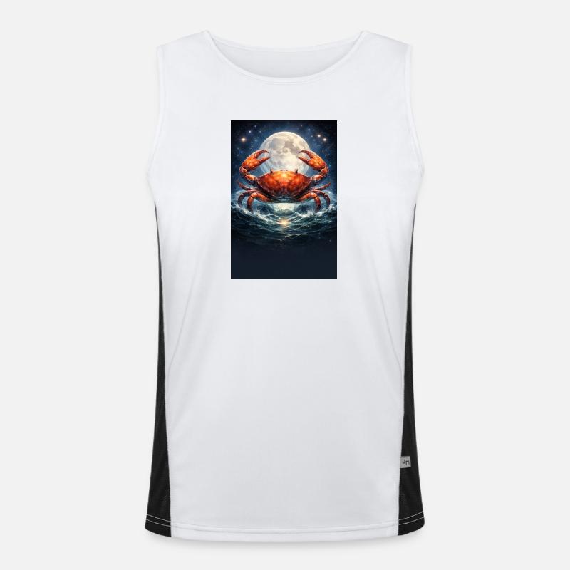 Krebs Funktionelles Kontrast-Tank Top für Männer 