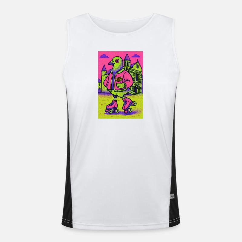 Neon_Pigeon_Roller-skater_2 Débardeur respirant contrasté Homme 