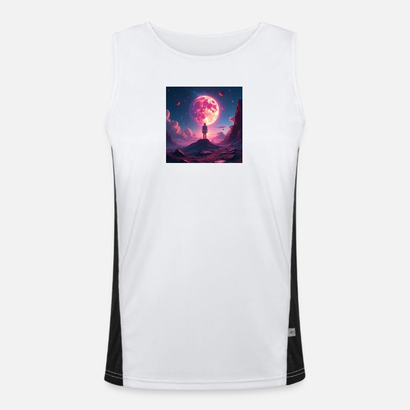 Mondreich Traumlandschaft Funktionelles Kontrast-Tank Top für Männer 