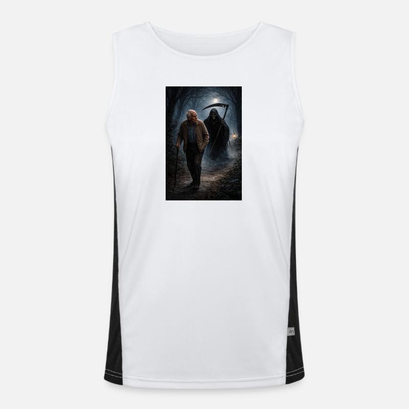 Der Tod folgt mir Funktionelles Kontrast-Tank Top für Männer 