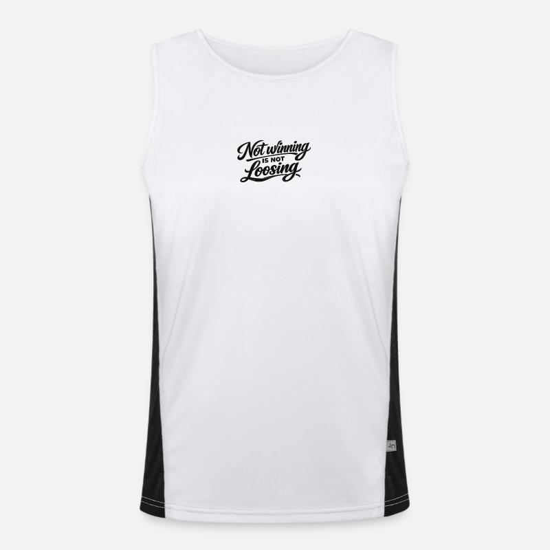 Not Winning Is Not Losing Men's Functional Contrast Tank Top 