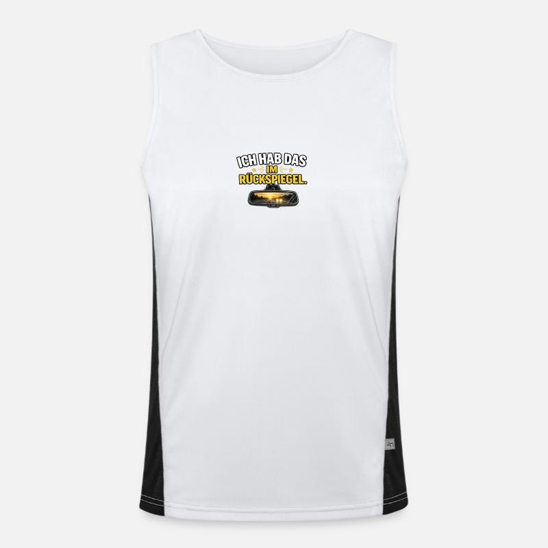 I've got that in the rearview mirror Men's Functional Contrast Tank Top 