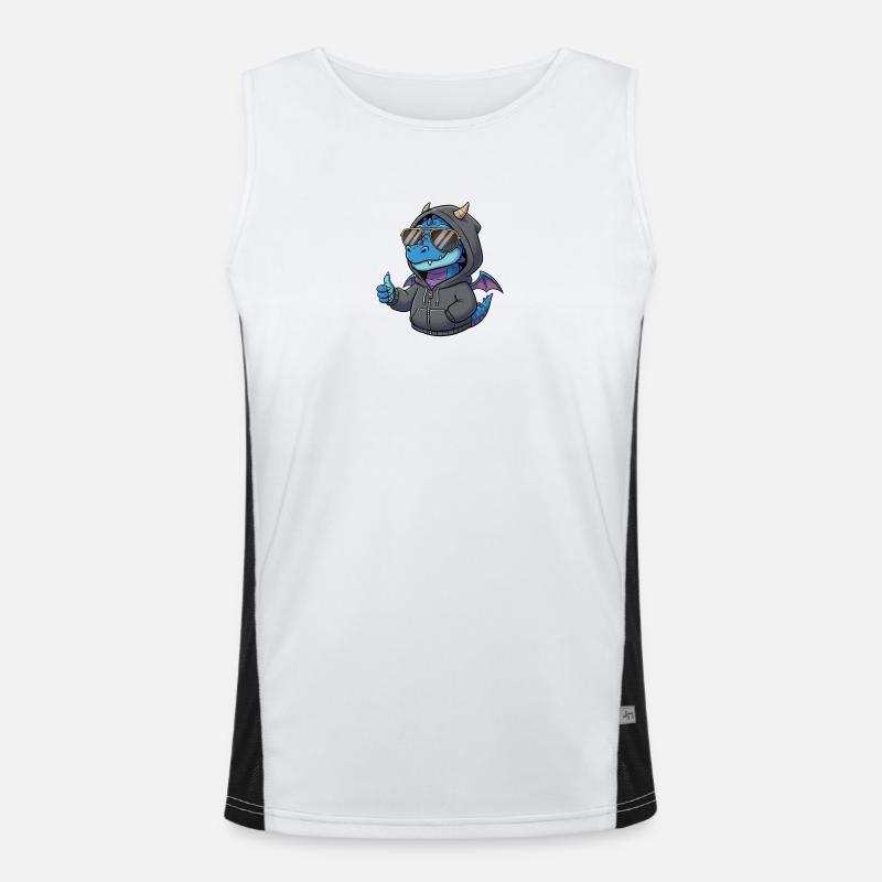 Kapuzenpulli Feuersprüher mit Sonnenbrille Funktionelles Kontrast-Tank Top für Männer 