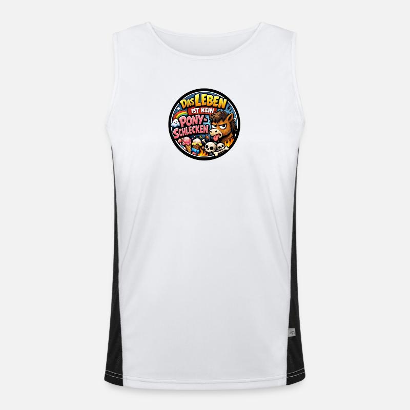 Ponyschlecken Funktionelles Kontrast-Tank Top für Männer