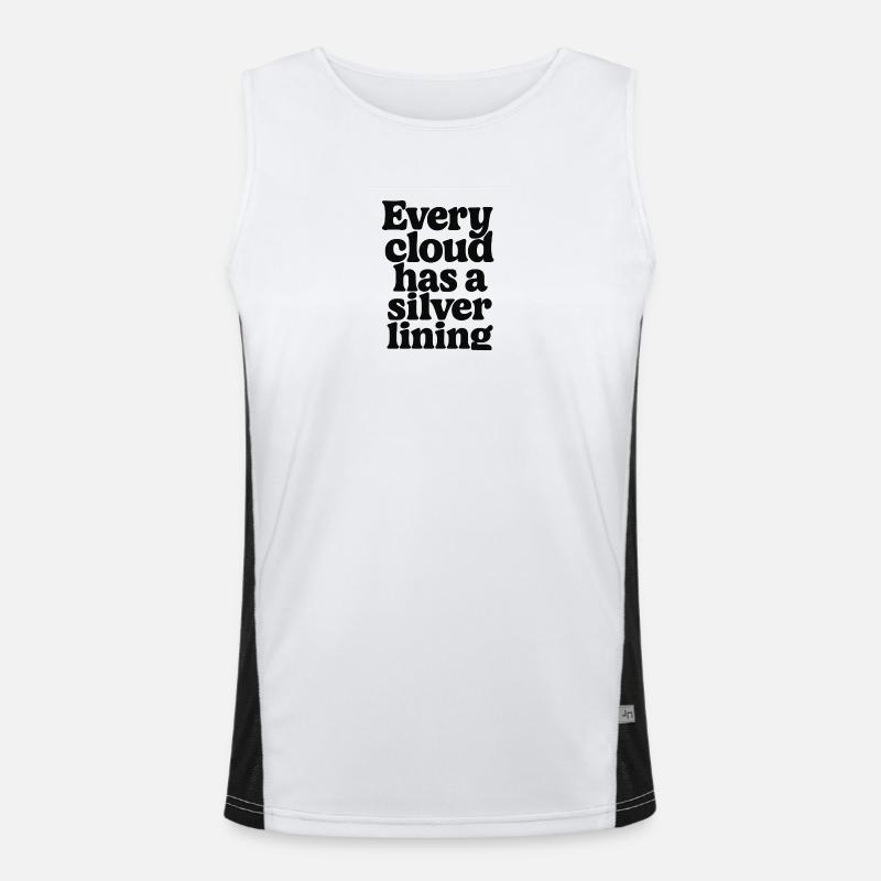 There is no evil that does not come from good Men's Functional Contrast Tank Top 