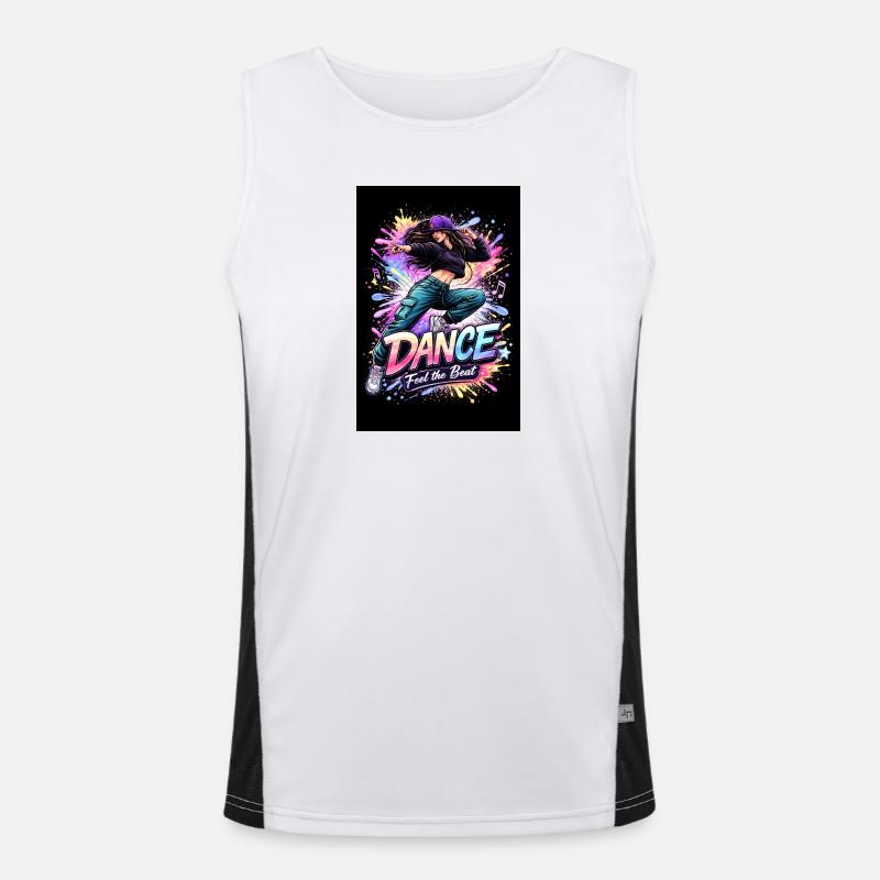 Dance Feel the Beat Funktionelles Kontrast-Tank Top für Männer 