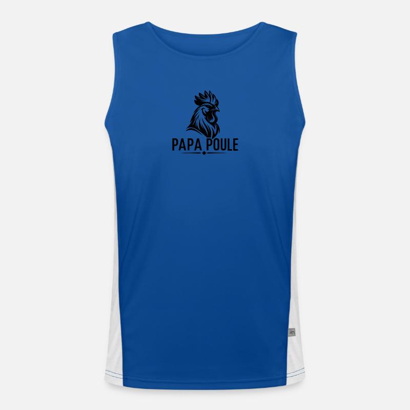 Daddy Hen – Beschützender Daddy Funktionelles Kontrast-Tank Top für Männer 