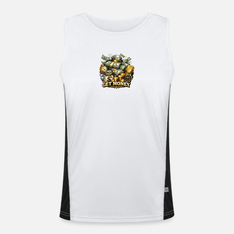 Get Money Men's Functional Contrast Tank Top 