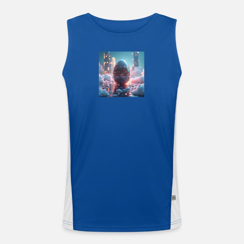 Easter in the future Men's Functional Contrast Tank Top 