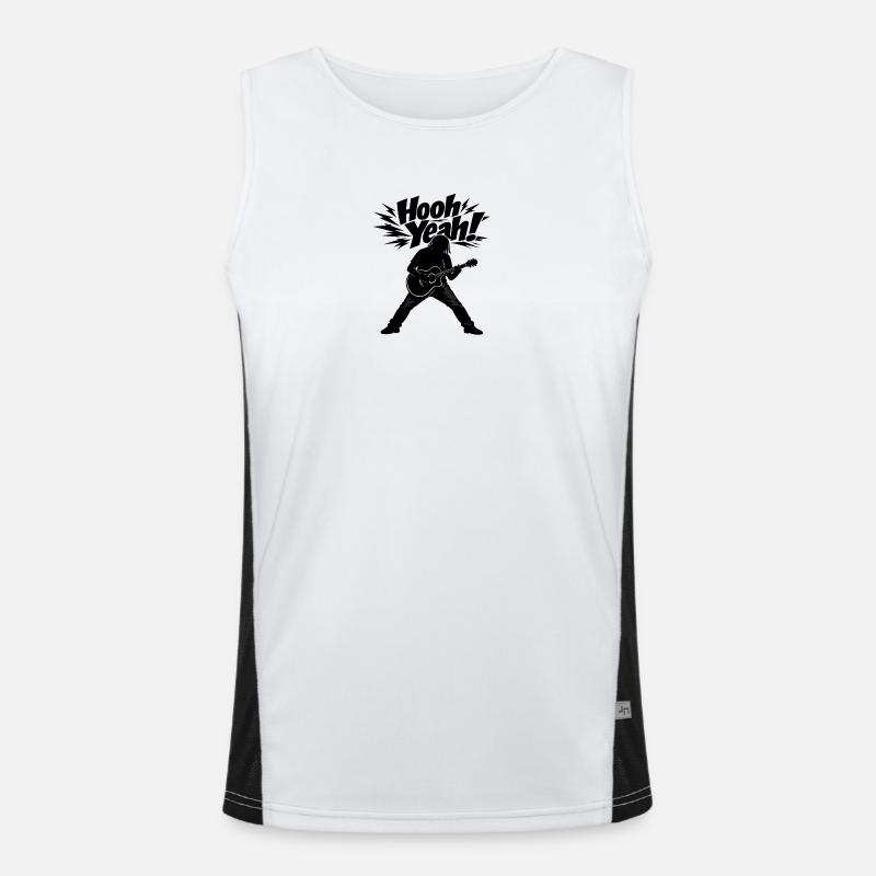 Hooh yes! - Comedy Guitar Prank Design Men's Functional Contrast Tank Top 