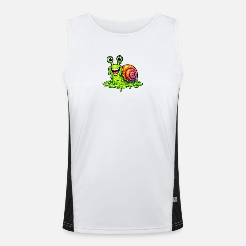You make me slime Funktionelles Kontrast-Tank Top für Männer 