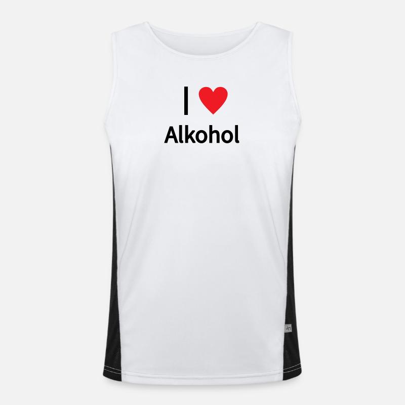 J’adore l’alcool Pullover Hoodie Débardeur respirant contrasté Homme 