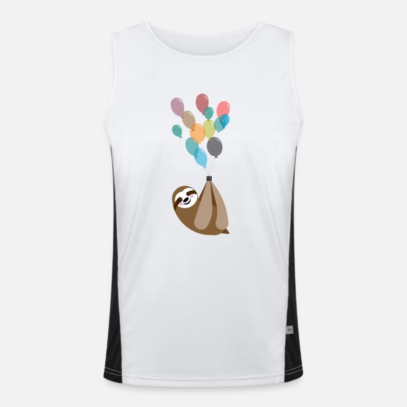 faultier Funktionelles Kontrast-Tank Top für Männer 