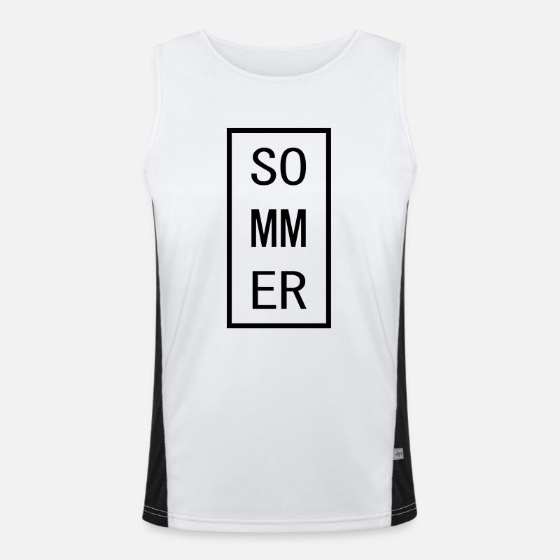 summer Men's Functional Contrast Tank Top 