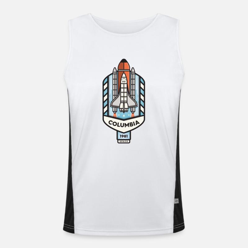 Columbia Space Shuttle Men's Functional Contrast Tank Top 