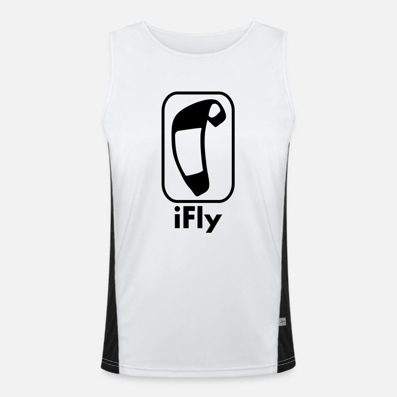 i_fly_vec_1 de Funktionelles Kontrast-Tank Top für Männer 