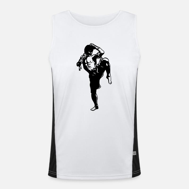 muay_thai_fighter01a Débardeur respirant contrasté Homme 