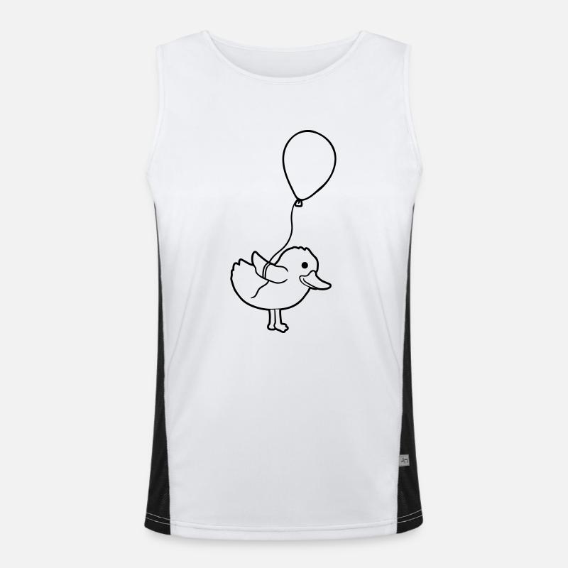Little Chick Balloon Comic Men's Functional Contrast Tank Top 