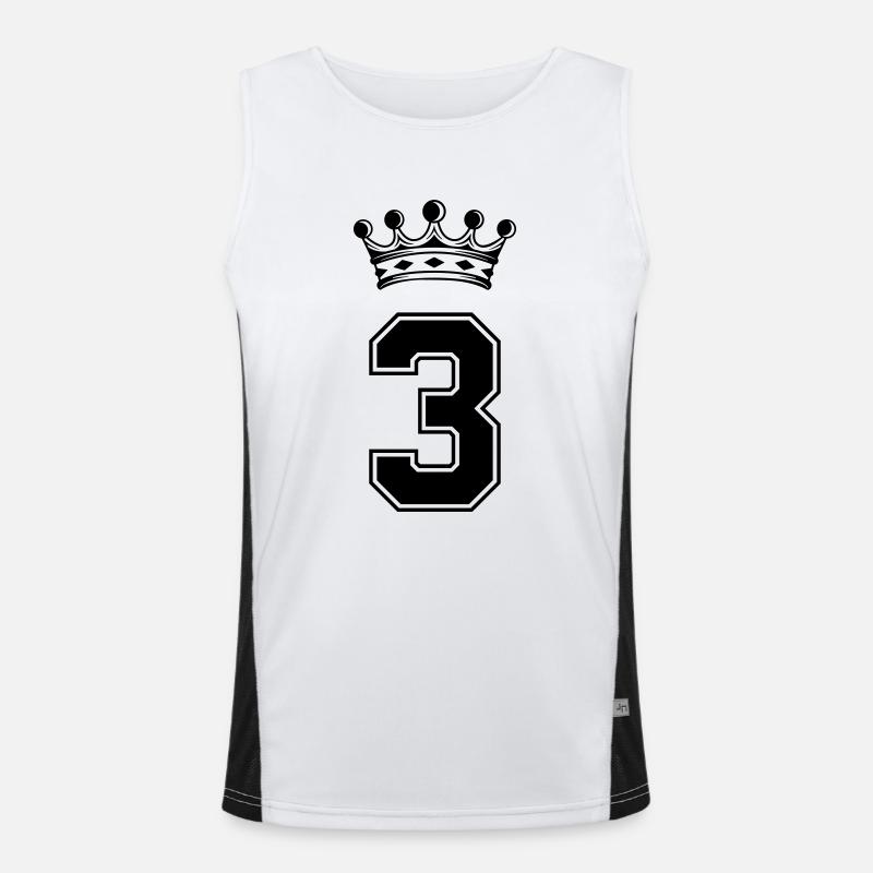 3 krone Funktionelles Kontrast-Tank Top für Männer 