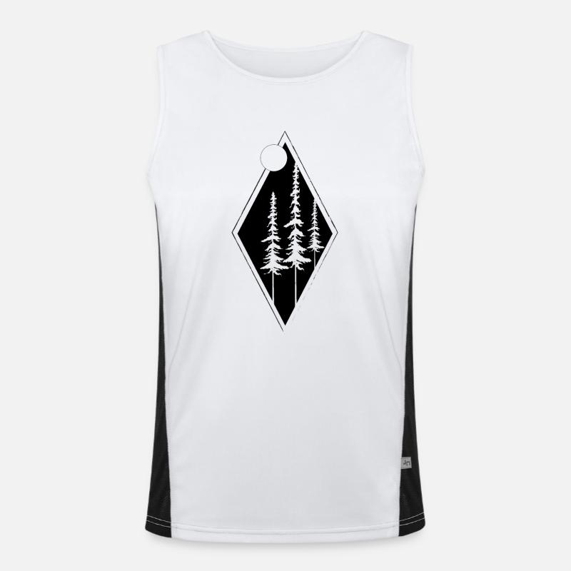 Tree Geometric shape Men's Functional Contrast Tank Top 