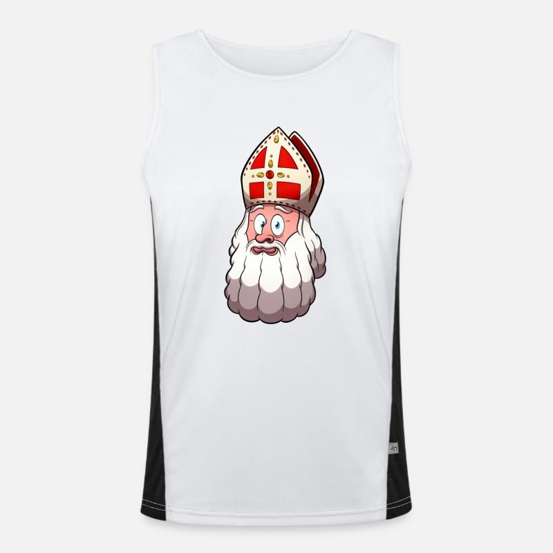 Visage de Saint Nicolas Débardeur respirant contrasté Homme 